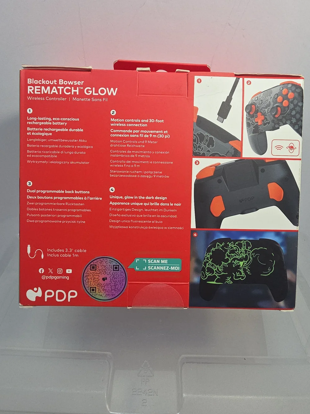 Nintendo Switch Rematch Glow Super Mario Wireless Controller NIP (AB)